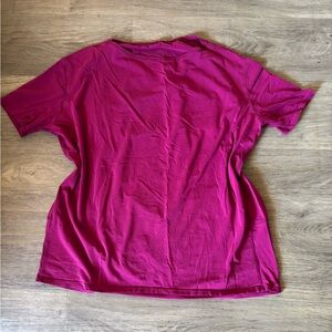 Lululemon Women's Pink T-Shirt oversize size 8